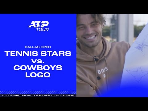 Tennis stars attempt to draw Dallas Cowboys logo 🤣