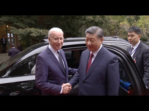 Biden acompañó personalmente al presidente chino Xi Jinping hasta su coche para despedirlo