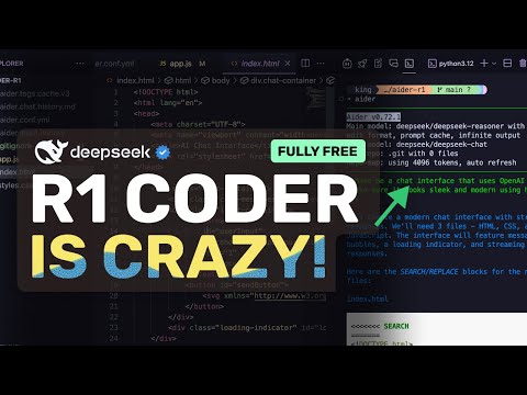 Deepseek-R1 + RooCline & Aider + Free APIs : This CRAZY AI Coder is AMAZING!