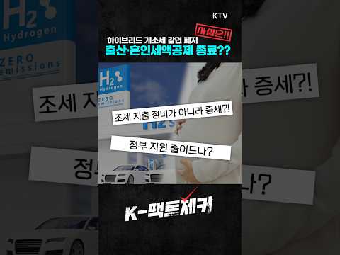 친환경차·출산·혼인 <strong>혜택</strong> 줄어든다? 사실은 ‘지원 방식’이 바뀝니다! #1분 #팩트체크 #shorts