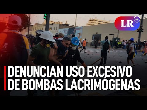 Marchas en Lima: manifestantes denuncian uso excesivo de bombas lacrimógenas | #LR
