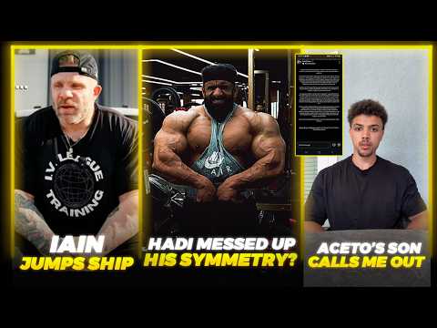 Hadi Choopan RUINED his SYMMETRY? + Iain Valliere LEAVES Raw + Farid Aceto CALLS ME OUT