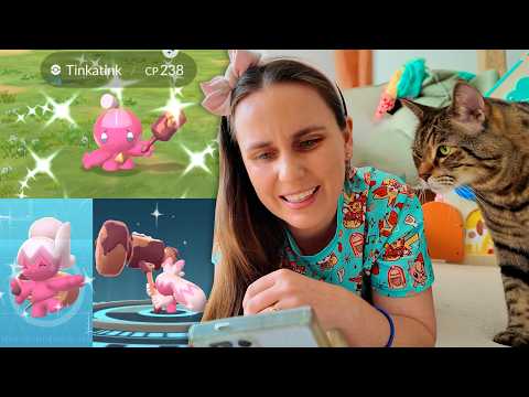 What even is this Shiny?! Tinkatink Community Day #pokemongo