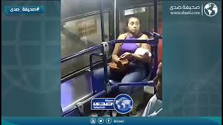 امرأة تتصرف بطريقة ذكية مع لص