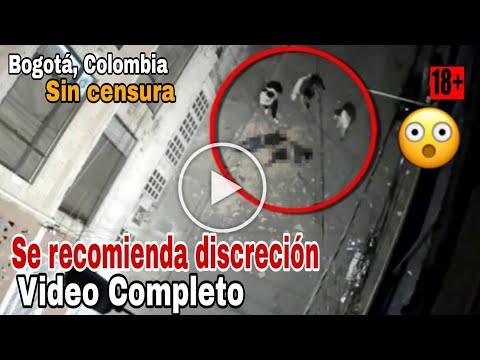 Video: Muere pareja tras caer de un edificio en Bogotá, pareja cae de una terraza, video completo