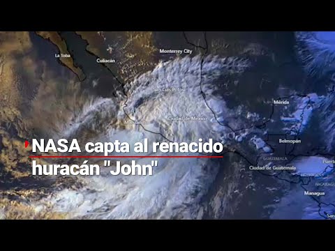 DEVASTADOR | La NASA compartió imágenes de cómo se ve el huracán John desde el espacio