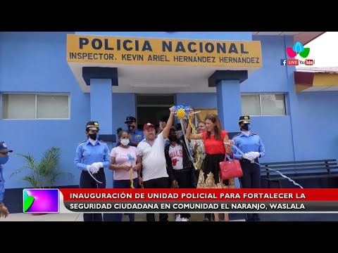 Inauguran unidad policial en comunidad El Naranjo, Waslala