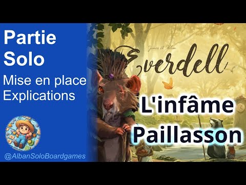 [FR] Everdell | Partie Solo explicatives complète | Jeu de base | Mise en place | Paillasson