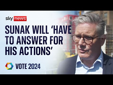 Starmer: Sunak will 'have to answer for his actions' after leaving D-Day commemorations early