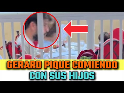 Se FILTRAN las PRIMERAS IMÁGENES de GERARD PIQUÉ en Miami COMIENDO con sus HIJOS