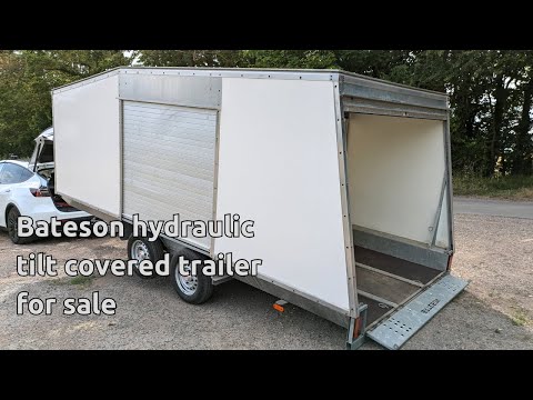 For sale: Bateson covered car transporter trailer with hydraulic tilt bed