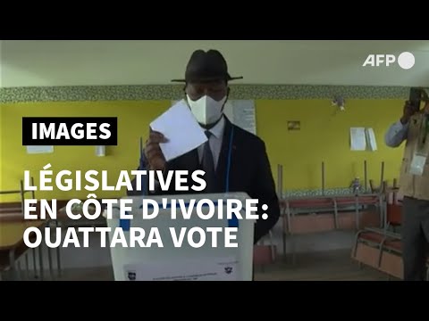 Législatives en Côte d'Ivoire: Ouattara vote à Abidjan | AFP Images