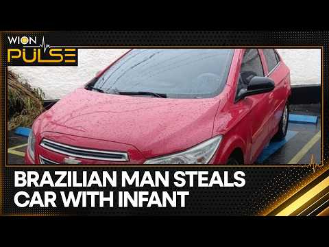 Brazilian Man Steals Car With Two-Months Old Baby Inside | WION PULSE