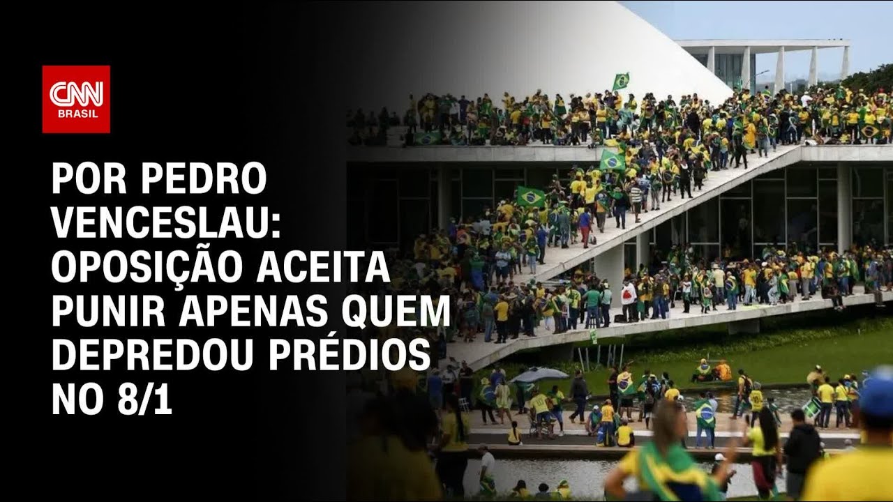 Oposição aceita punir apenas quem depredou prédios no 8/1 | CNN ARENA