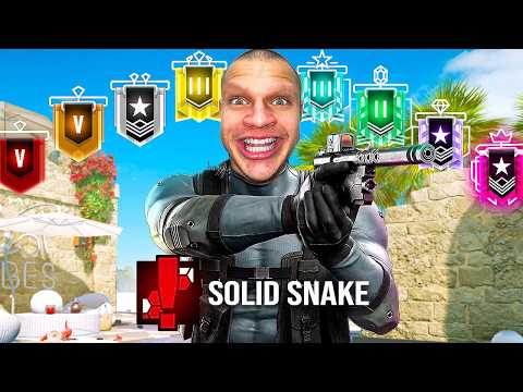 Solid Snake Vs EVERY Rank in Rainbow Six Siege