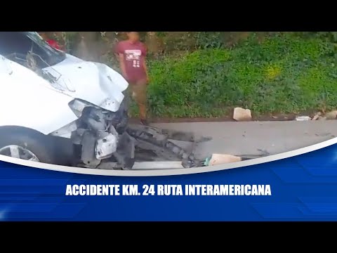 Accidente km. 24 Ruta Interamericana