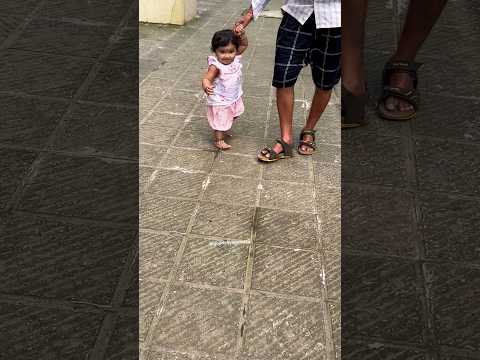 Cute baby walking with grandfather #shorts