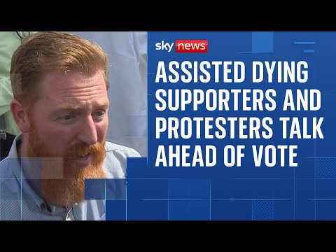 Assisted dying supporters and protesters make their case ahead of vote by MPs