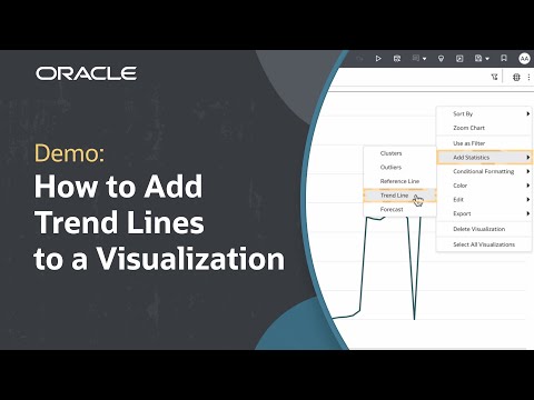How to Add Trend Lines to a Visualization in Oracle FDI: Demo