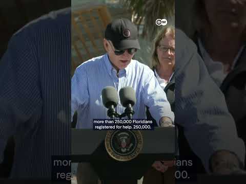 Joe Biden went to Florida to survey the devastation inflicted on Florida's Gulf Coast | DW News