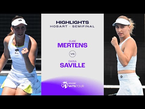 Elise Mertens vs. Daria Saville | 2024 Hobart Semifinal | WTA Match Highlights