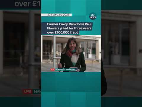 Former Co-op Bank boss Paul Flowers jailed for three years over £100,000 fraud #itvnews