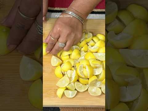 ਖੱਟਾ ਮਿੱਠਾ ਨਿੱਬੂ ਅਚਾਰ❤️ #ytshorts #food #food #reel #youtubeshorts