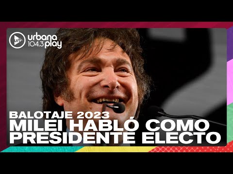 Javier Milei habló por primera vez como Presidente electo de la Argentina #Elecciones2023