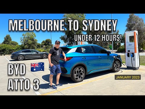 BYD ATTO 3 EV DRIVE FROM MELBOURNE TO SYDNEY UNDER 12 HOURS | Jan 2023