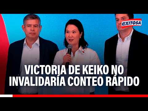 🔴🔵 Transparencia asegura que posible victoria de Keiko Fujimori no invalidaría conteo rápido