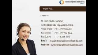 Transcription Services India - YouTube