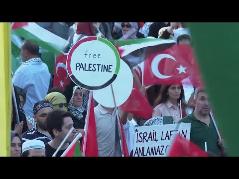 Tens of thousands join Istanbul rally in honor of slain Hamas leader Haniyeh