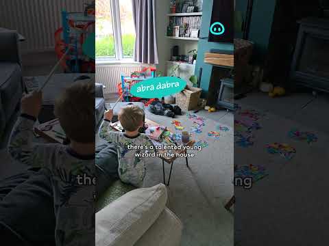 Little Wizard Turns on Lamps With Magic || ViralHog Shorts