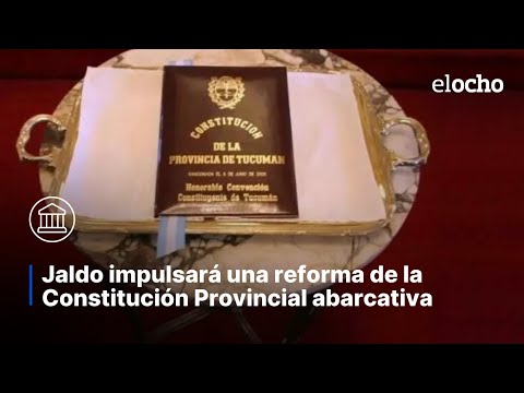 JALDO IMPULSARÁ UN PROYECTO DE REFORMA DE LA CONSTITUCIÓN PROVINCIAL ABARCATIVO