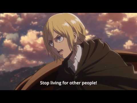 Attack on titan season 2 episode 12 // awesome scene (barricades)