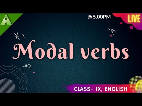 Modal Verb | Class-9 | Live Class | Aveti Learning |