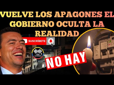 VUELVEN LOS APAGONES EN TODO ECUADOR GOBIERNO ESCONDE LA REALIDAD NOTICIAS RFE TV