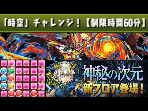 【生放送】火水同時消しが下手な男の時空チャレンジ！ 四次元の探訪者【パズドラ】