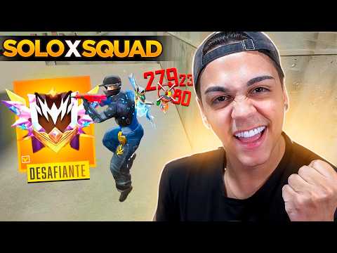 CAI CONTRA UM HACKER RUMO AO TOP GLOBAL SOLO VS SQUAD NA NOVA TEMPORADA DO FREE FIRE