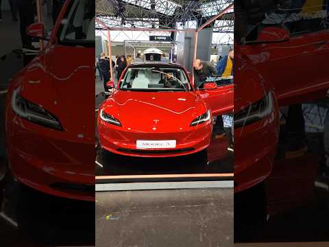 Updated Tesla Model 3 at Fully Charged Live Europe #electriccars #ev #tesla