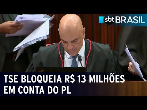 TSE bloqueia R$ 13 milhões em conta do PL | SBT Brasil (29/11/22)