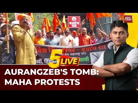 Maharashtra Erupts in Protests: Demands to Remove Aurangzeb's Tomb Intensify | 5ive Live