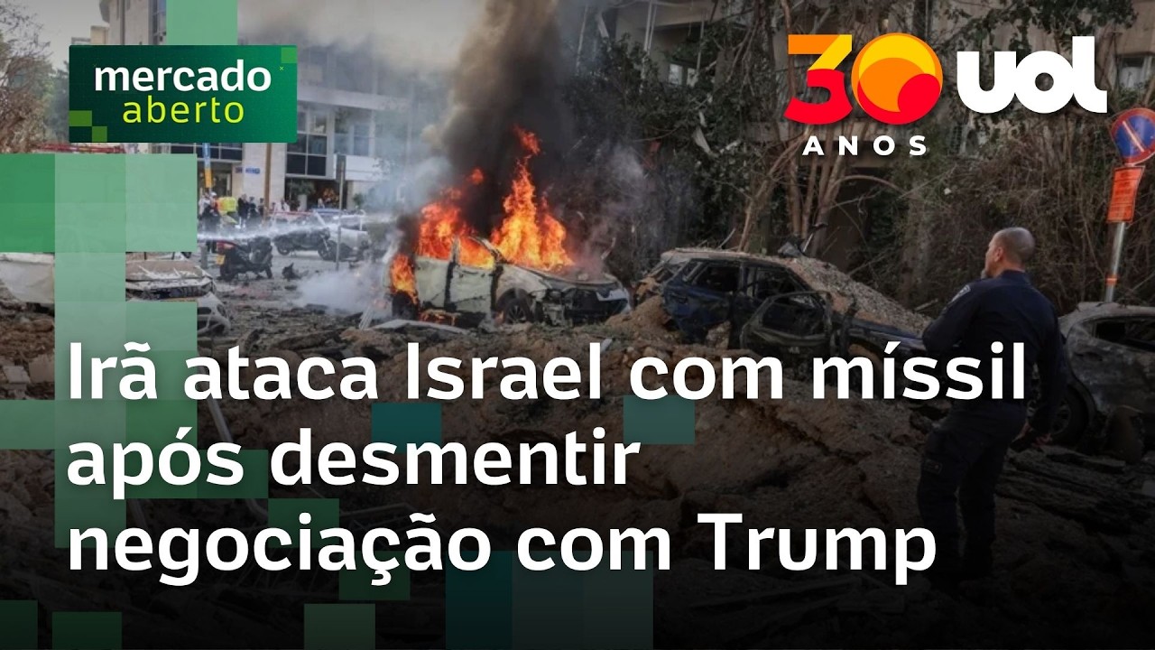 Irã ataca Israel com míssil após chamar negociação com Trump de ‘fake news’