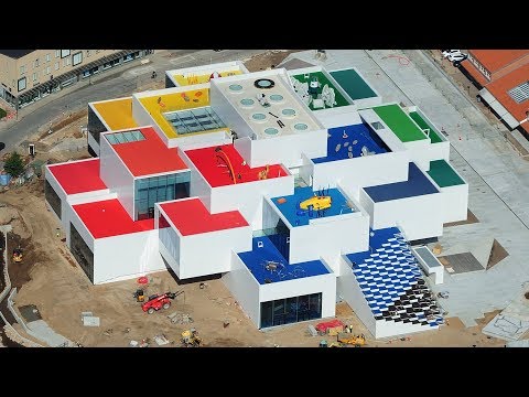 Lego unveils drone footage of BIG's Lego House