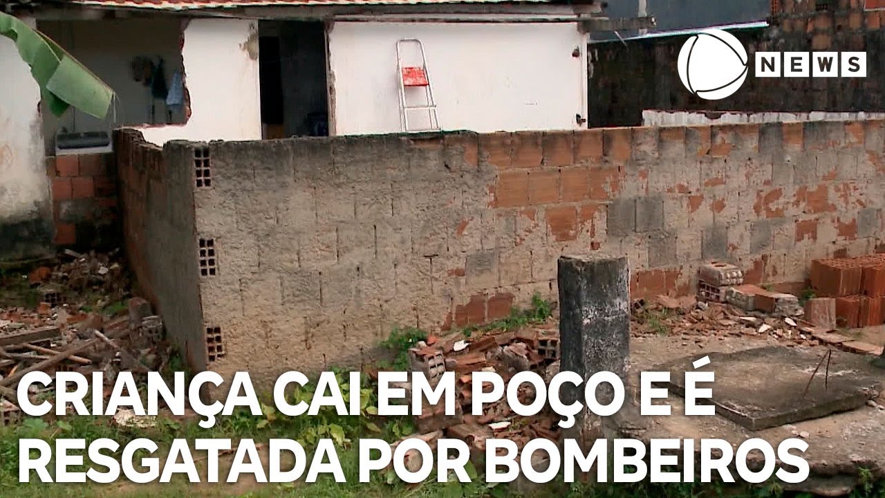 Criança cai em poço e é resgatada pelo Corpo de Bombeiros