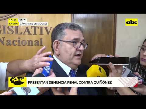 Presentan denuncia penal contra Quiñónez