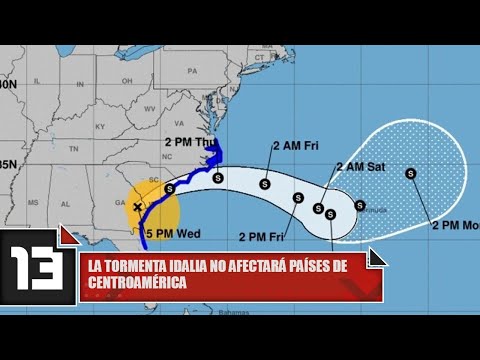 La tormenta Idalia no afectará países de Centroamérica