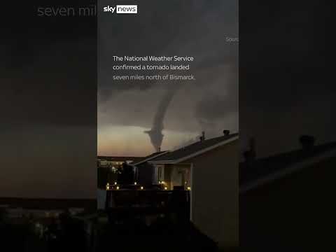 Huge tornado looms over North Dakota
