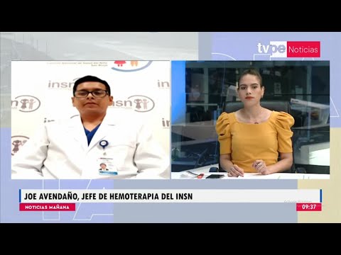 Noticias Mañana | Joe Avendaño, jefe de Hemoterapia y Banco de Sangre del INSN - 30/01/2023
