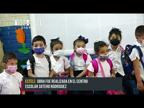 Mejoran andén de una popular escuela en la ciudad de Estelí - Nicaragua
